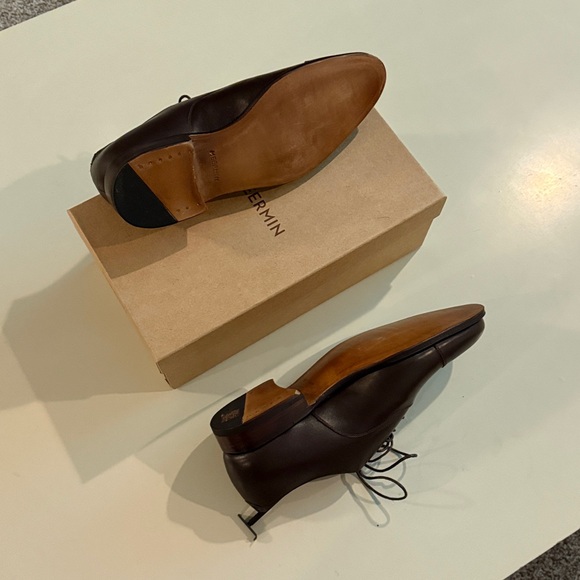 Size 10.5E Meermin Calf Dark Brown NWT CapToe Oxfords - Picture 6 of 6